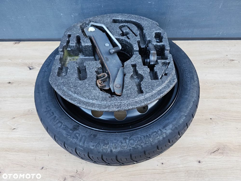 KOŁO DOJAZDOWE ZAPAS ZESTAW LEWAREK VOLKSWAGEN GOLF PASSAT JETTA CADDY SHARAN 16 CALI 5x112 ET25,5 - 8