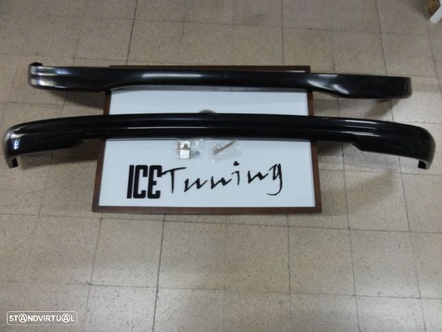 Kit Lip / Spoiler frontal + Traseiro  Honda Civic 92-95 3 Portas Type R style em plástico ABS - 1