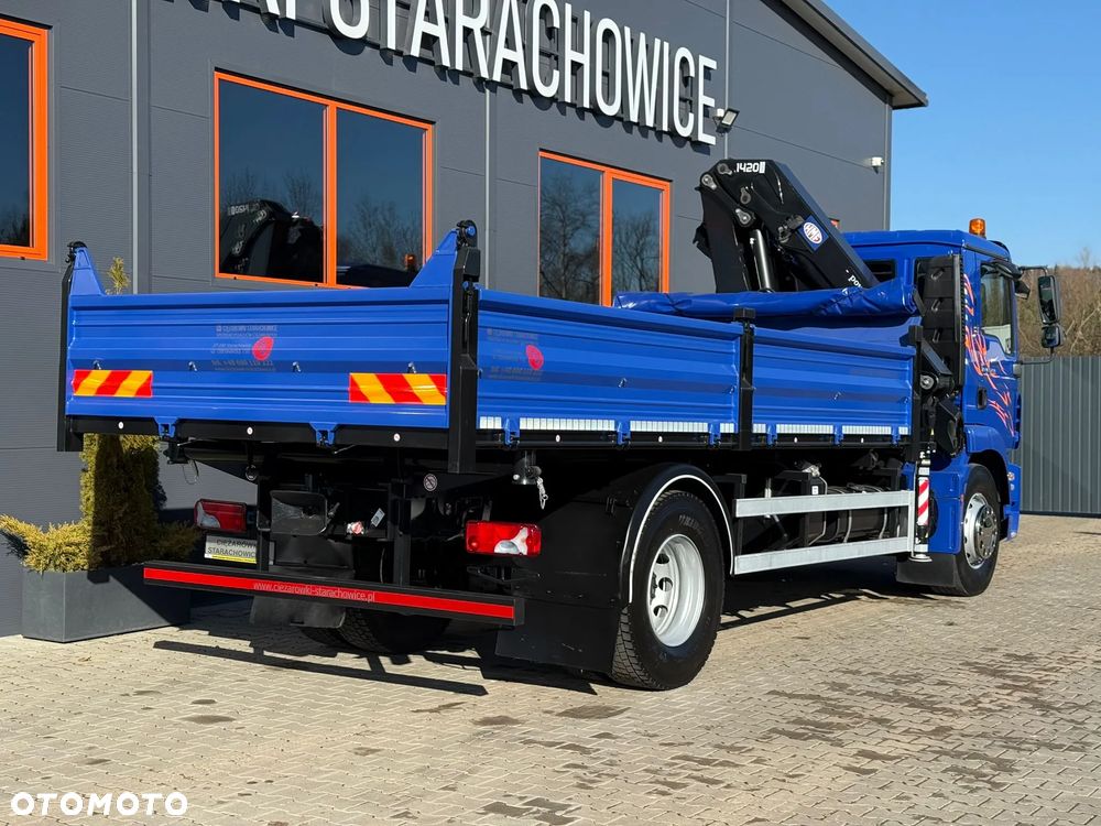 MAN TGM TGL TGS 18.250 // wywrotka 3-S + HDS HMF 1420 - K2 // E5 // budowlanka //żuraw dzwig kran crane // Świeżo sprowadzony!! - 6