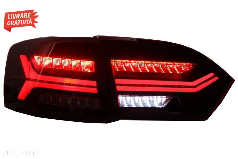 Stopuri LED VW Jetta Mk6 VI 6 (2012-2014) Semnal Secvential Dinamic- livrare gratuita - 7