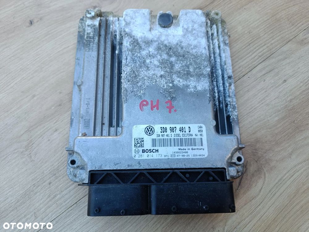 VW PHAETON LIFT 3.0 TDI STEROWNIK KOMPUTER SILNIKA 3D0907401D - 1