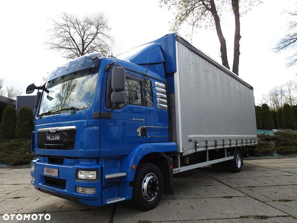 MAN TGM 15.290 PLANDEKA WINDA 18 PALET KLIMATYZACJA TEMPOMAT PNEUMATYKA BLIŹNIACZE KOŁA  290KM - 26