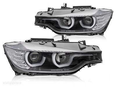 LAMPY REFLEKTORY BMW F30 F31 11-15 D1S XENON TRU DRL LED BLACK - 1
