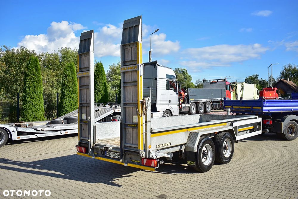 Humbaur /Humer przyczepa do przewozu maszyn budowlanych DMC : 8900 Kg / OCYNK/ Regulowane najazdy / Sprowadzona ! - 15