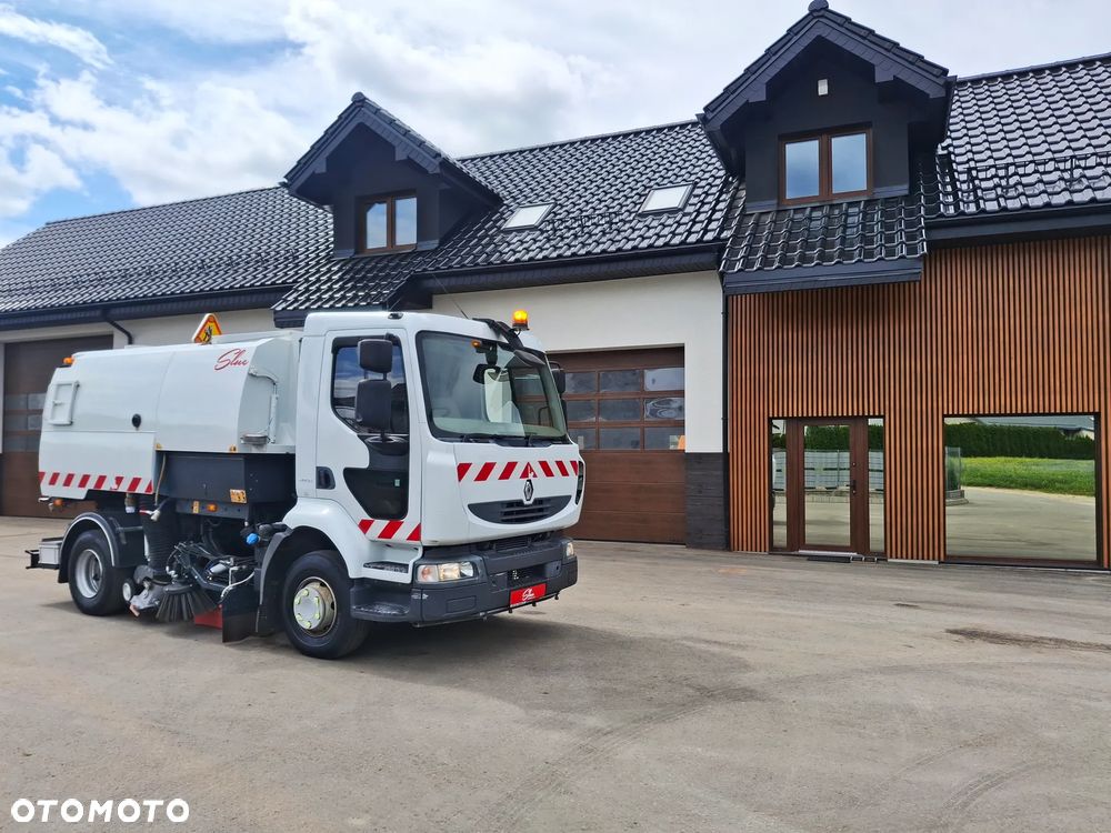 Renault Midlum 220 Zamiatarka Johnston VS500 2 Silniki Szczotki L/R Obie Strony - 1