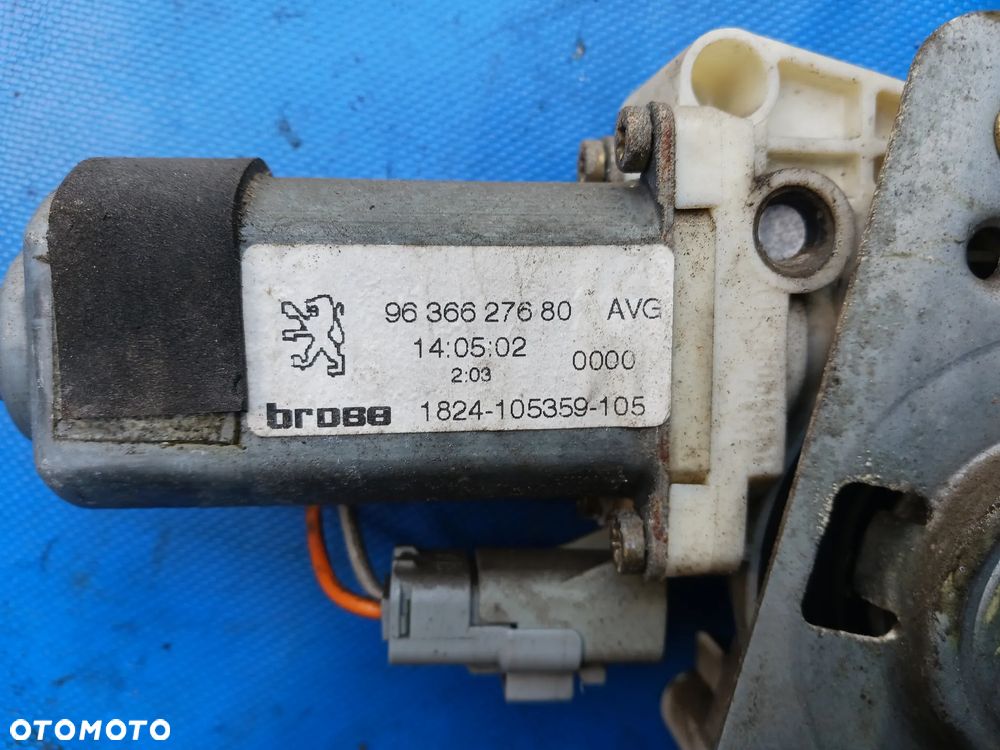 Podnośnik mechanizm podnoszenia szyby Peugeot 206 CC Cabrio przód przedniej tył tylnej prawej prawa tylna uchylnej pasażera kierowcy - 15