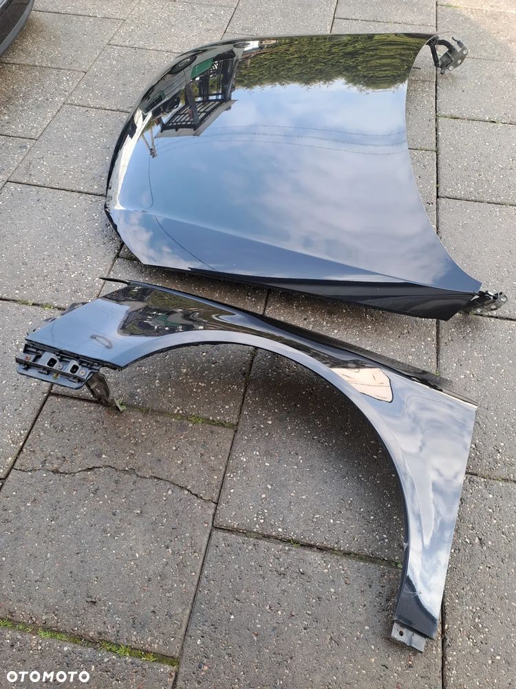 Volkswagen Passat B6 błotnik lewy maska kod lakieru LC9X i inne - 7