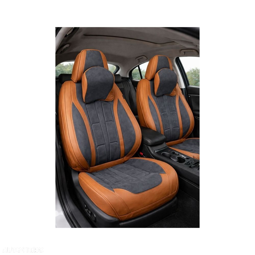 Huse scaune auto universale fractionate 9D PREMIUM FATA SI SPATE - 3