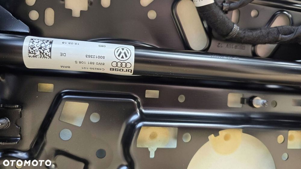 fotele skórzane kanapa kpl grzene czarne audi a4 b9 sedan nr mag de01 - 11