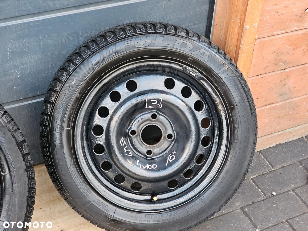 KOŁA FELGI STALOWE OPONY ZIMOWE 14 CALI OPEL ASTRA G H MERIVA A CORSA C D 4X100 185/70/14 ET39 - 4