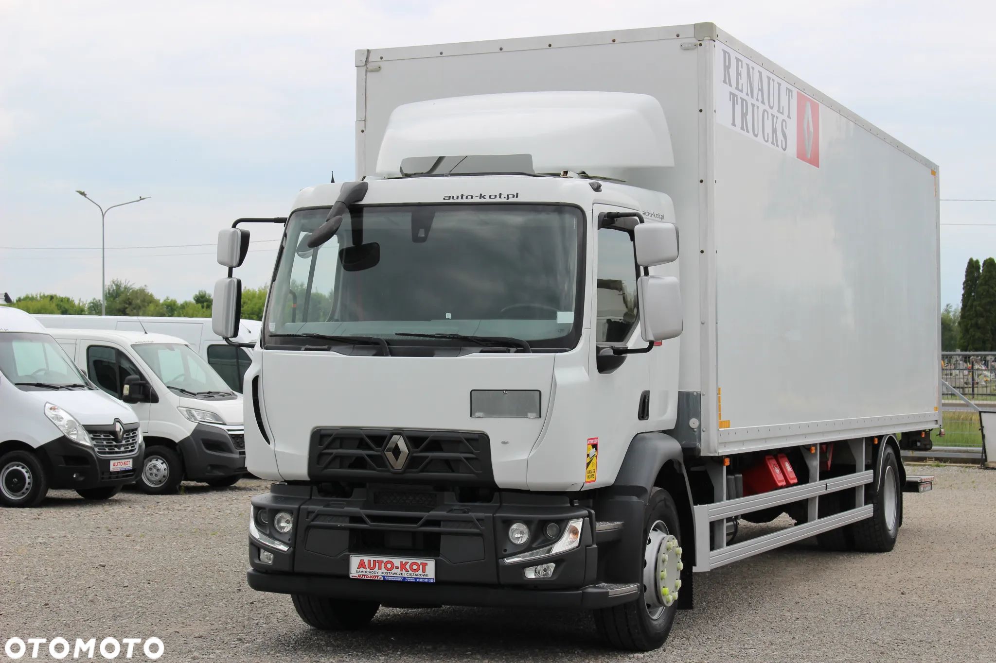 Renault D19 *280KM*/ KONTENER + WINDA /21 PALET / KLIMA / OPONY 80%/SERWIS FR/ SUPER STAN / - 1