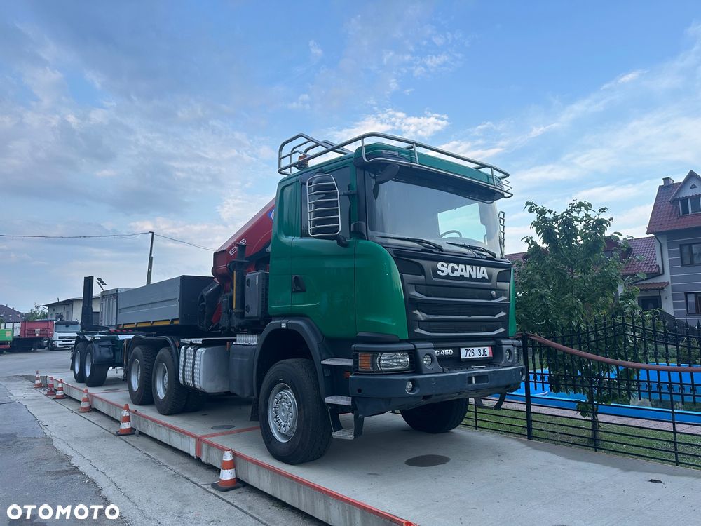 Scania G450 6x6 do energetyki 2015r słupów ciągnik specjalny Hds żuraw - 1