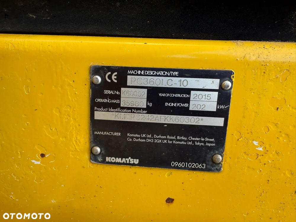 Komatsu PC 360 LC -10 - 15