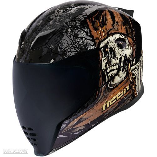 capacete icon airflit uncle dave - black - 1