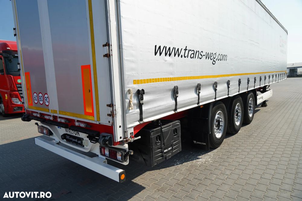 Wielton CORTINĂ STANDARD / REMORCA DIN OȚEL - 9 M / AXĂ RIDICATĂ / SAF / - 13