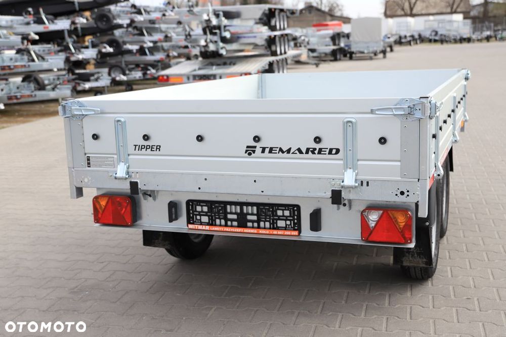 TEMARED TIPPER 2515/2 S 0,75T  253x152x30cm, DMC 750kg, Pompa ręczna , Burty ALU - 5