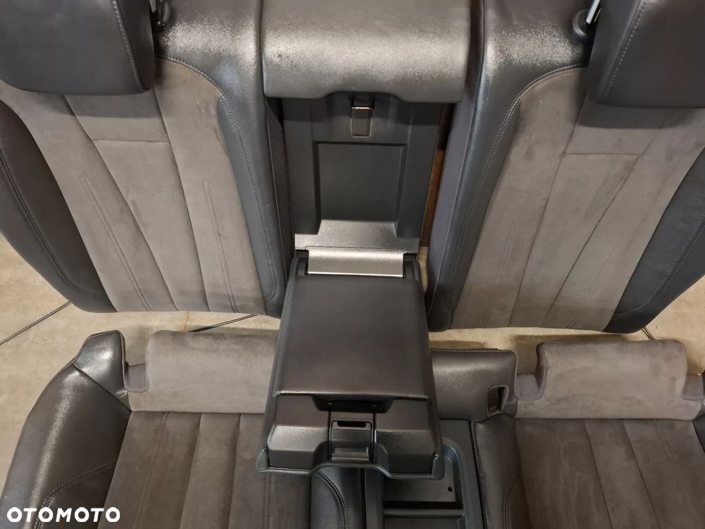 Fotele kanapa tył Audi A5 coupe rok 2017 8W alcantara + skóra czarna - 4