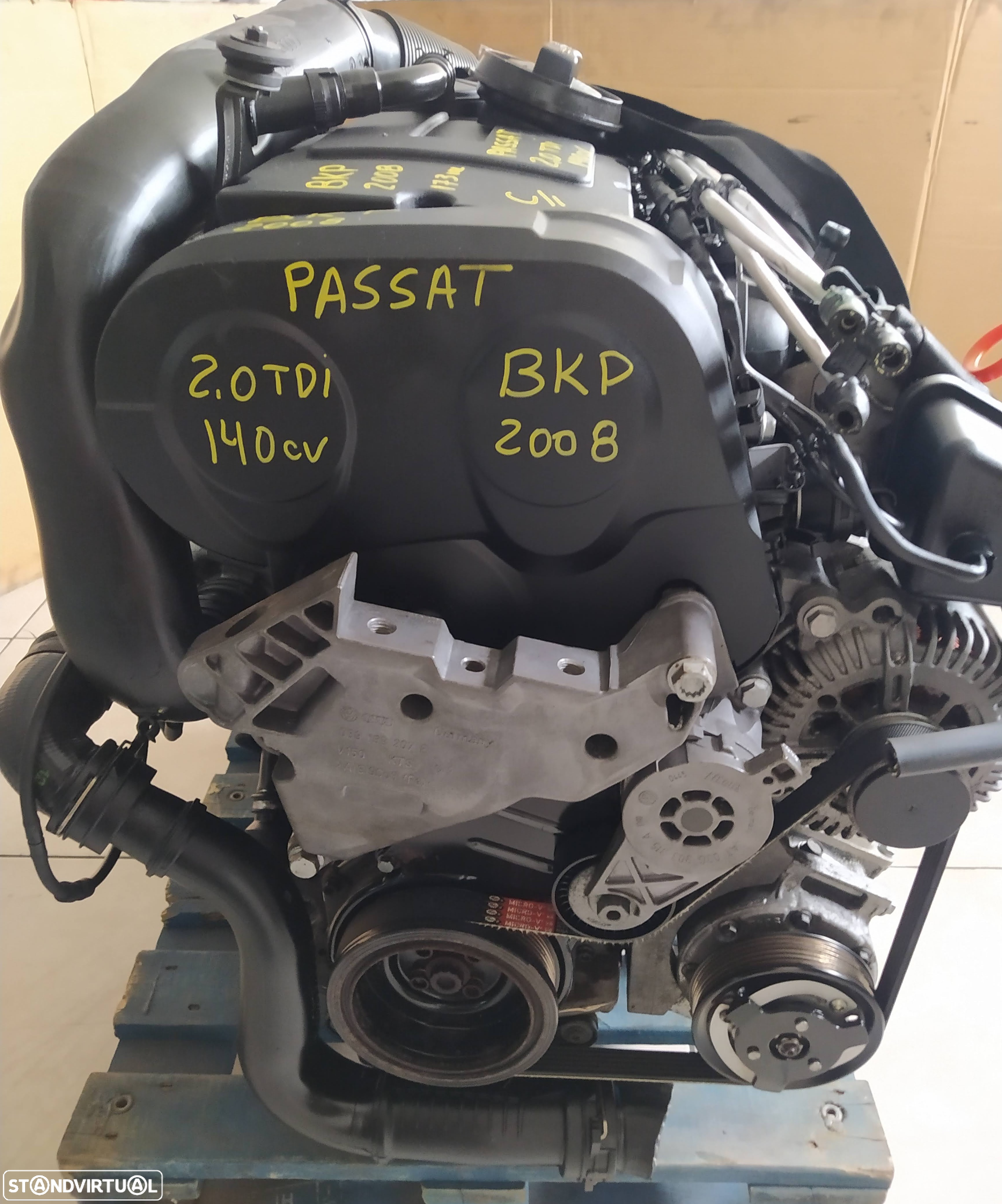 Motor vw passat 2.0TDI 140cv BKP caixa automatica DSG KCU - 6
