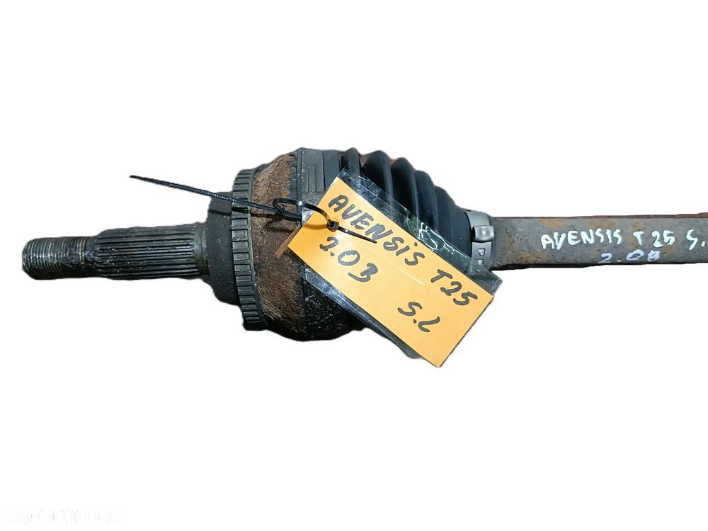 TOYOTA AVENSIS T25 03-09 r. 2,0 B półoś półośka lewa LEWY PRZÓD + - 2