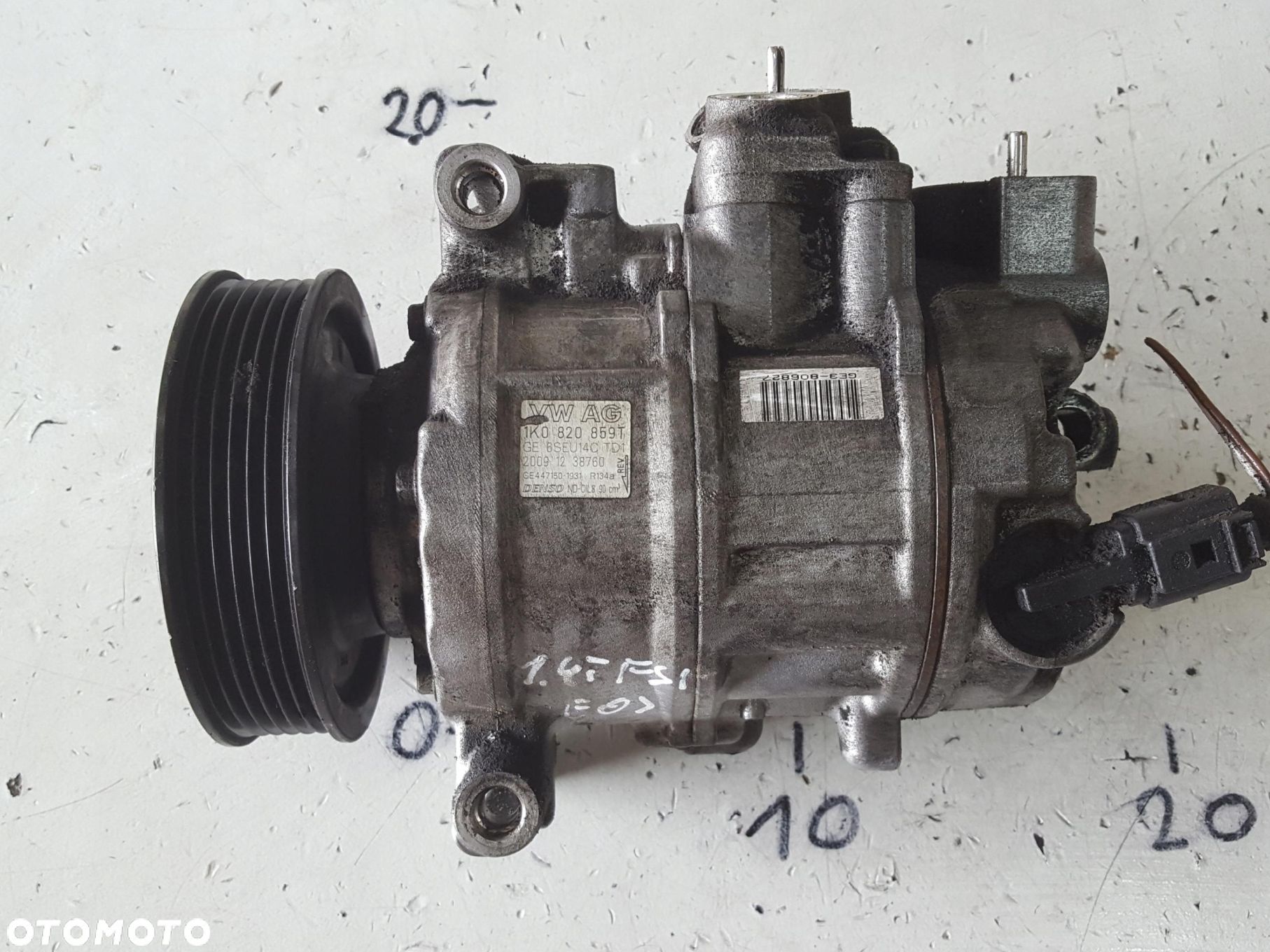 EOS GOLF V TOURAN 1.4 TSI SPRĘŻARKA KLIMATYZACJI 1K0820859T - 1