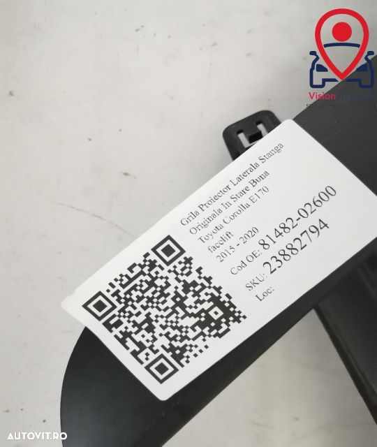 Grila Proiector Laterala Stanga Originala In Stare Buna Toyota  Coroll - 8
