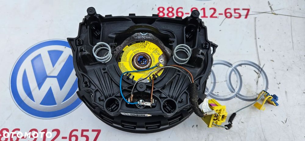 VW TRANSPORTER T5 Airbag kierownicy Poduszka kierowcy 7H0880201S Pas bezpieczeństwa prawy lewy Pasy 7H0857806F 7H0857805F Kokpit Konsola Deska rozdzielcza - 8