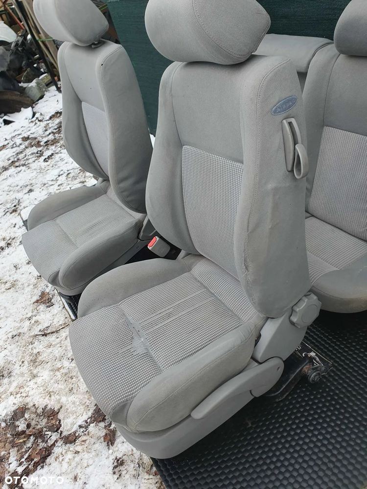 Fotele Fotel Kanapa Welur Jasne Siwe Podlokietnik VW Golf IV 4 3 drzwi komplet - 10