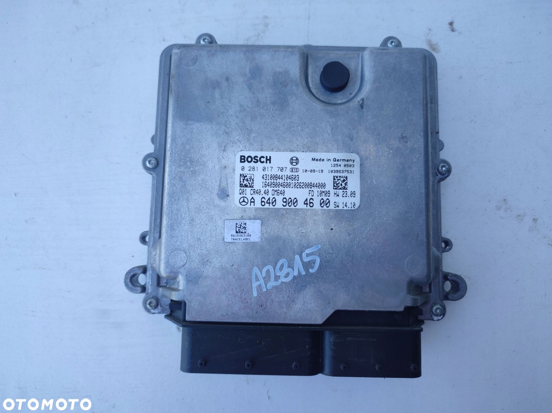 Komputer sterownik silnika MERCEDES A-KLASA W169 LIFT 2.0CDI A6409004600 - 1