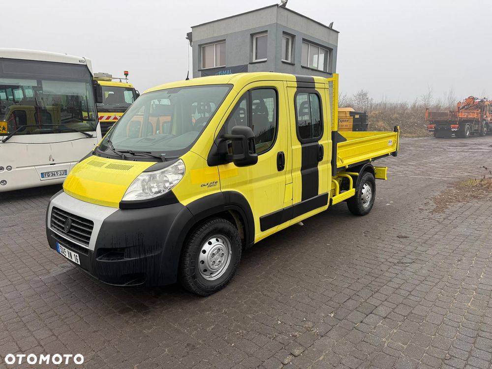 Fiat Ducato 2.3JTD Wywrotka Brygadówka Hak 3 Tony 7 Osobowa Klima Kiper I wł. - 11