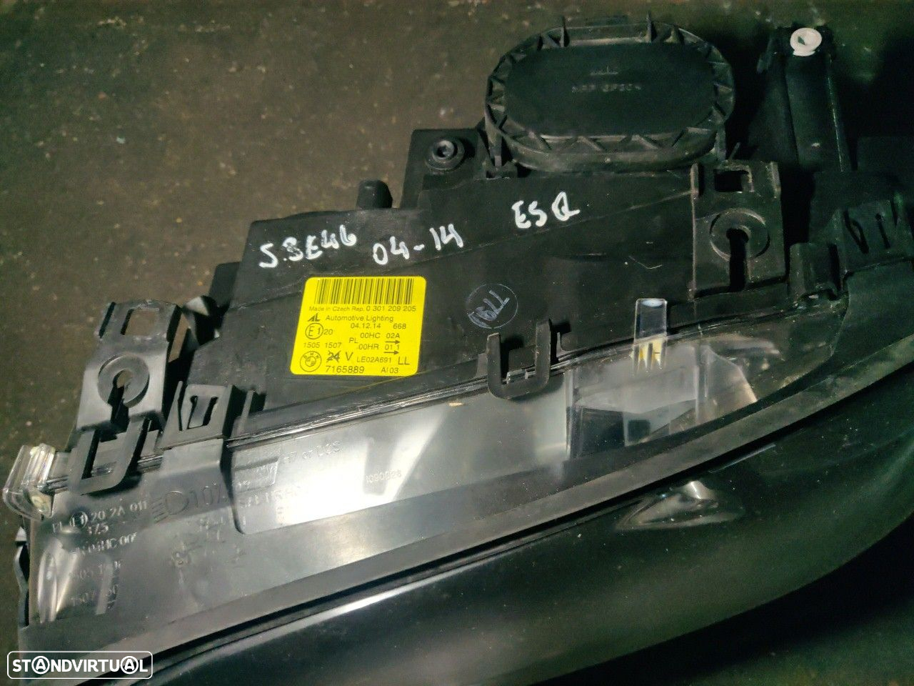 Farol Frente Esquerdo / Otica Esquerda Bmw 3 Cabriolet (E46)  7165889 - 3