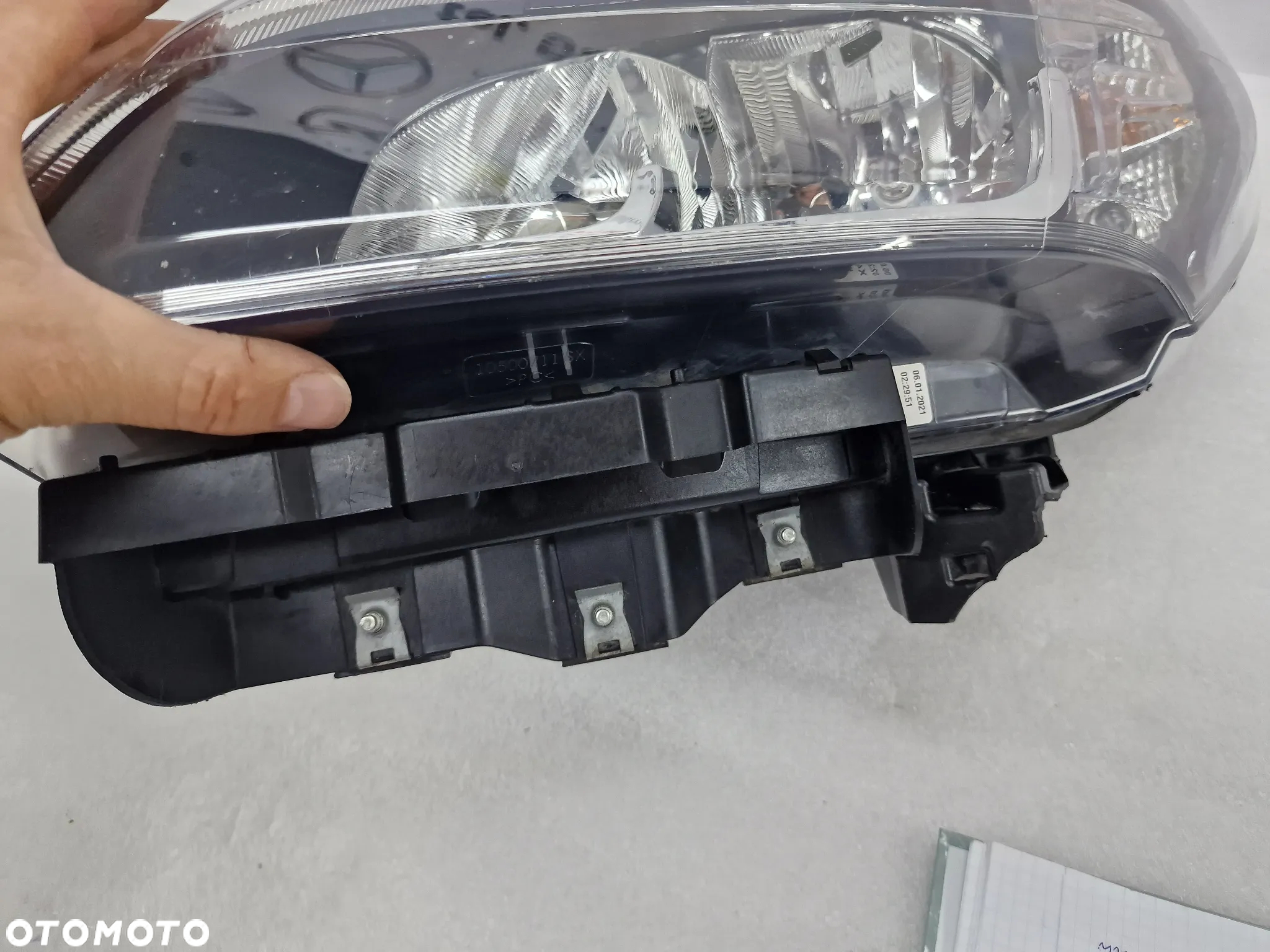 FIAT DOBLO 2 II LIFT 15- LEWA LAMPA PRZEDNIA PRZÓD , NR 521094580 , NR AUKCJI LA78 - 21