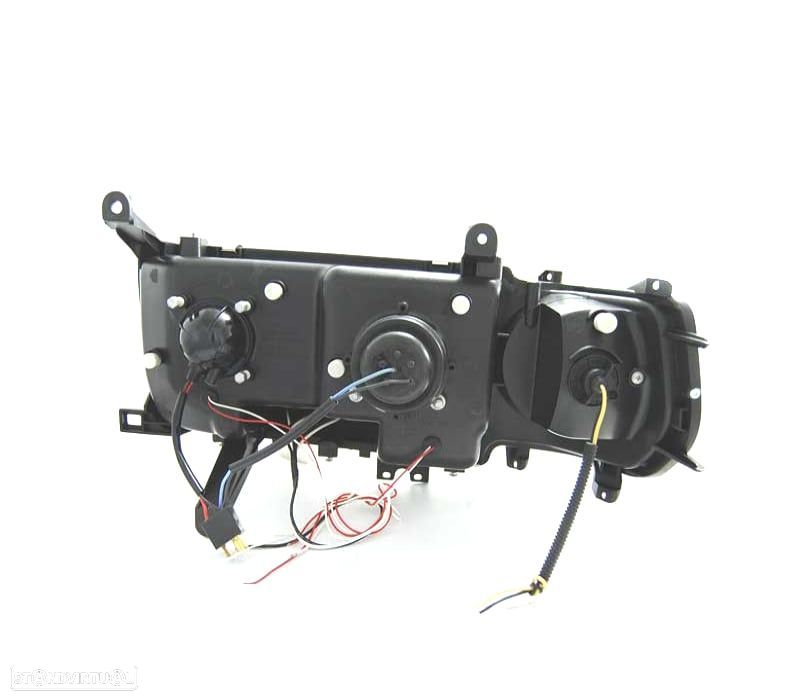 FARÓIS TOYOTA LAND CRUISER FJ 80 90-97 ANGEL EYES PRETO - 3
