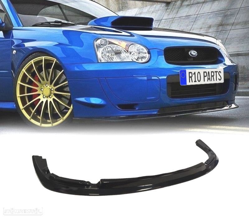 SPOILER LIP SUBARU IMPREZA 04- GDB STI PRETO BRILHANTE - 1