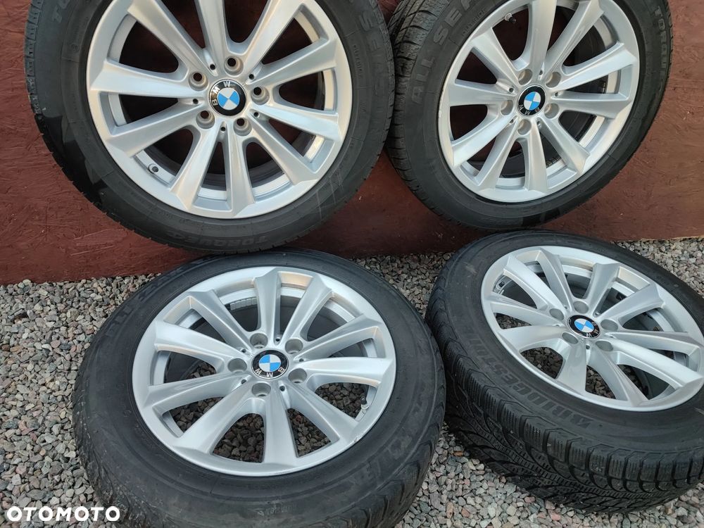BMW F06 / F10 / F10N / F11 / F12 / F13 ORYGINALNY KOMPLET ALUFELG STYLING 236 4X17 8Jx17EH2+IS30 + OPONY ZIOMWE / WIELOSEZONOWE + CZUJNIKI TMPS O NR. 6 780 720 OEM W DOBRYM STANIE - 3