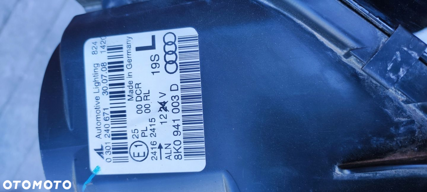 PAS PRZEDNI KOMPLET LAMPY XENON  LED KOMPLE ZDERZAK PRZÓD AUDI A4 B8 8K0 - 16