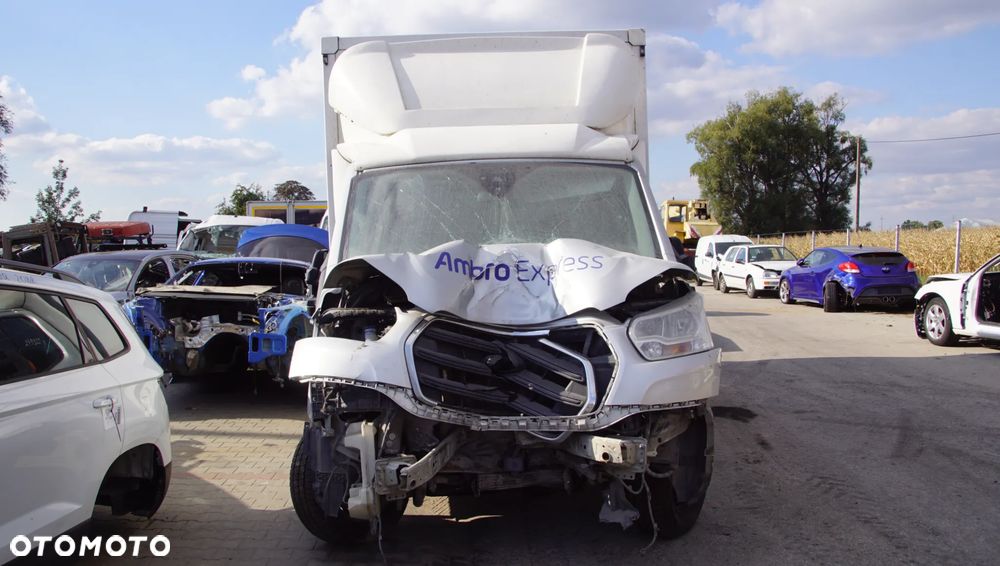 Auto na części - Ford Transit MK8 Lift 2.0 TDCI 131 KM BKFB KK2P-7000-EA 436 2019R Silnik Skrzynia Drzwi Lusterko Zderzak Błotnik Szyba Zabudowa Deska Kokpit Sterownik Moduł Czujnik Licznik Kierownica Panel - 2