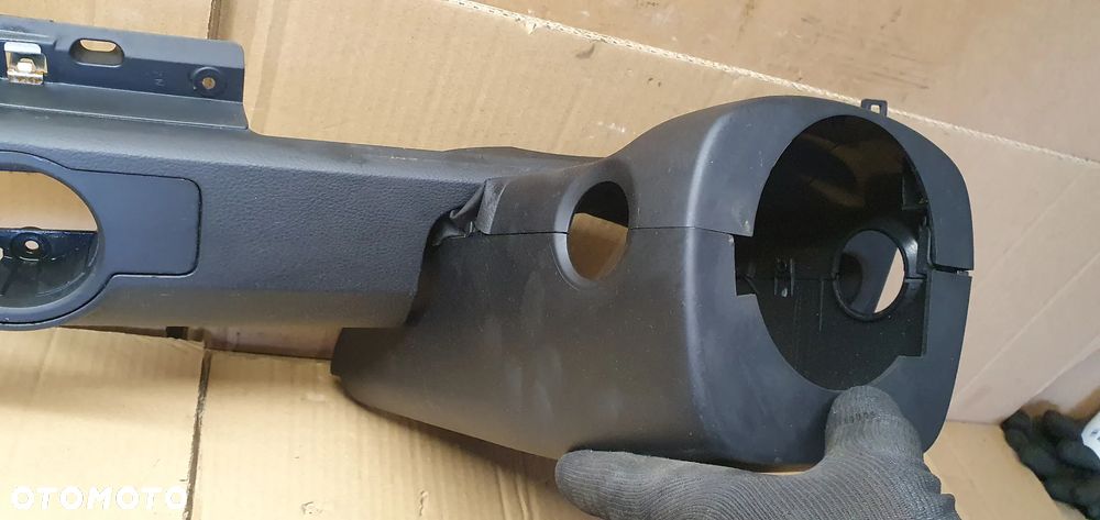 Osłona obudowa kolumny kierowniczej deski konsoli VW Passat B7 3C0858625A 3C1857200H 3AB857200 - 9