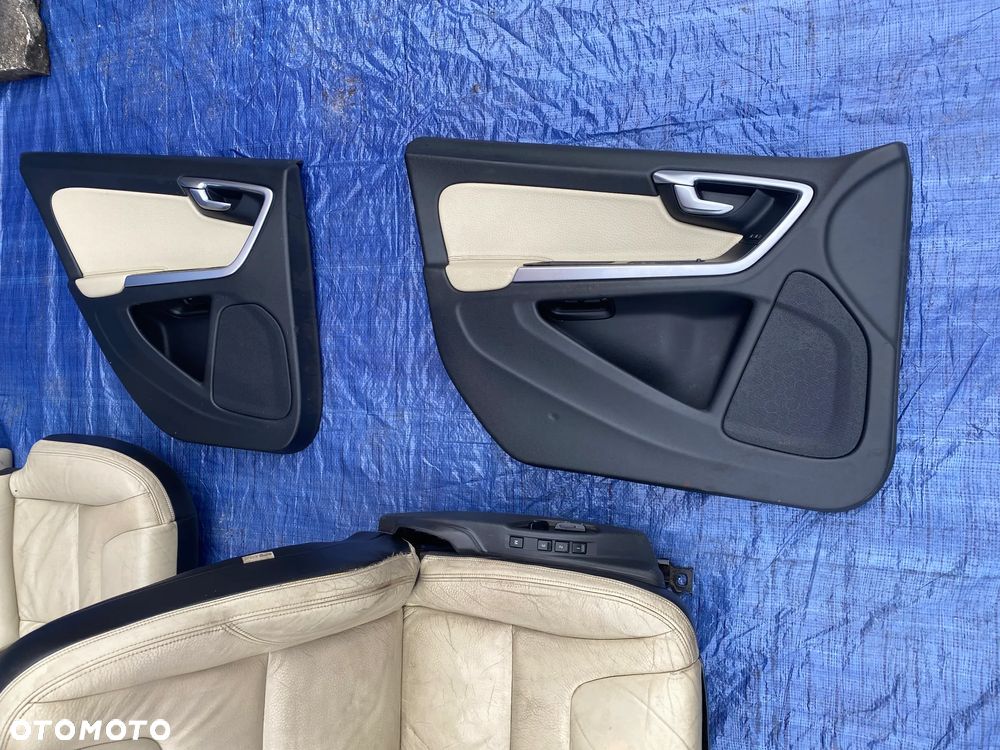 FOTEL FOTELE KANAPA BOCZKI SKÓRA SKÓRZANE WNĘTRZE KOMPLET VOLVO V60 I 11-18r. KOMBI  EUROPA - 11