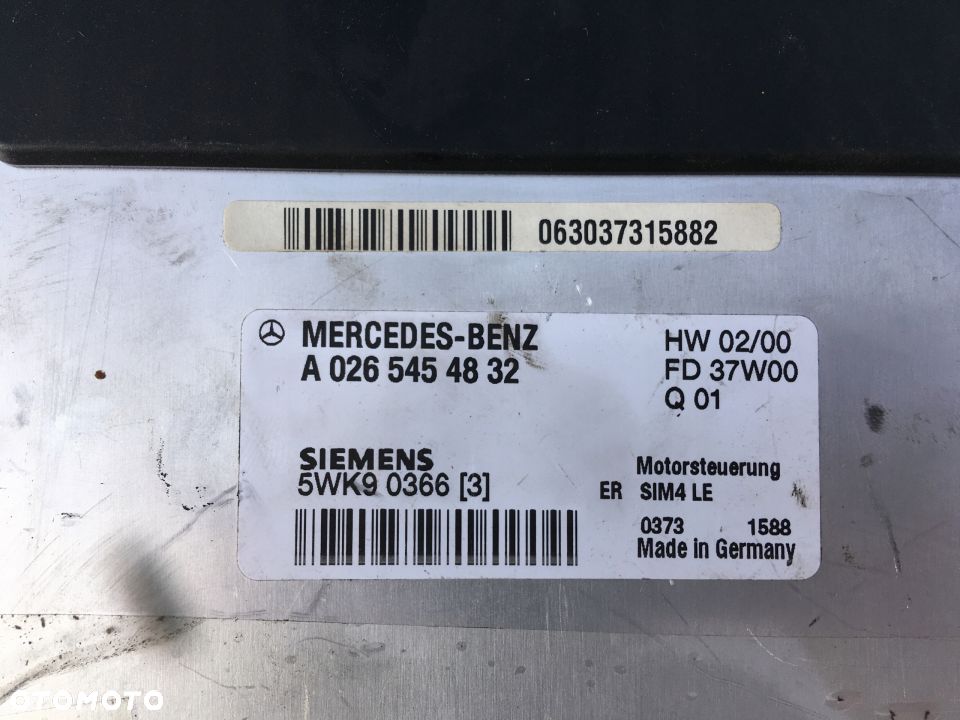 MERCEDES W208 W203 W211 2.0K KOMPUTER SILNIKA - 2