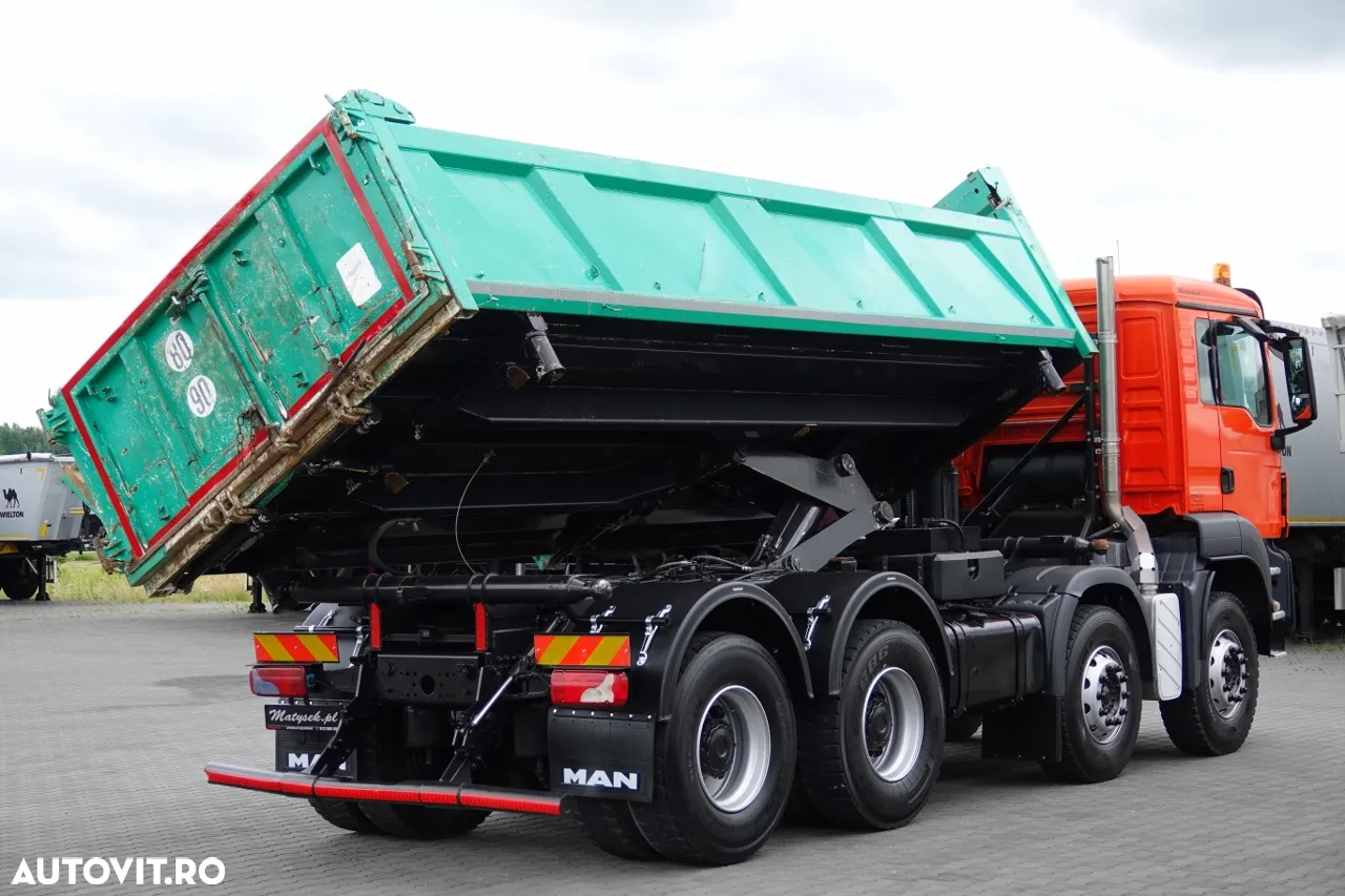 MAN TGS 35.400 / 8X4 / BASCULĂ 2 LATURĂ / HYDROBURT / BORDMATIC / EURO 5 - 7