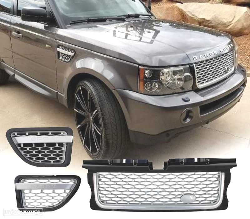 GRELHAS RANGE ROVER SPORT 05-08 CINZA LOOK AUTOBIOGRAPHY - 1
