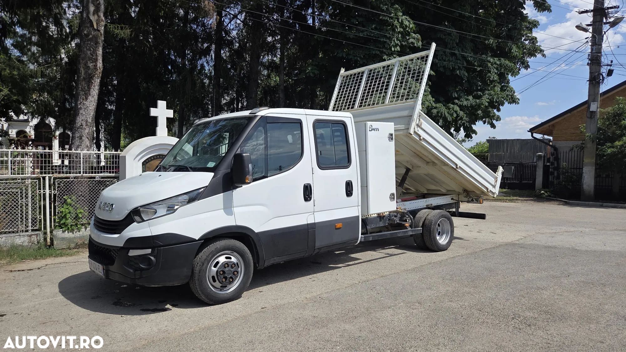 Iveco Daily 35-140 cabina 6 locuri, bena basculabila, import, posibilitate leasing - 1