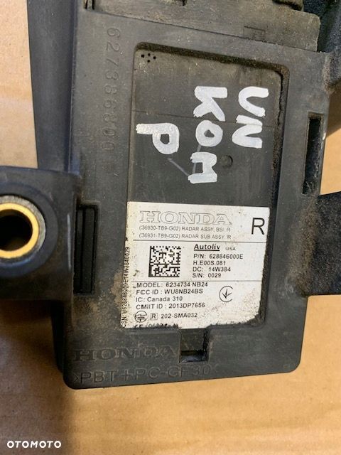 honda civic ix radar asystent martwego pola prawy kombi 36930-tb9-go2 14r - 3