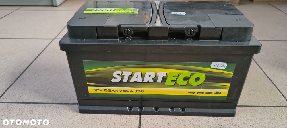 AKUMULATOR START ECO 12V 85Ah 760A NIŻSZA SKRZYNKA 175MM NOWY - 1