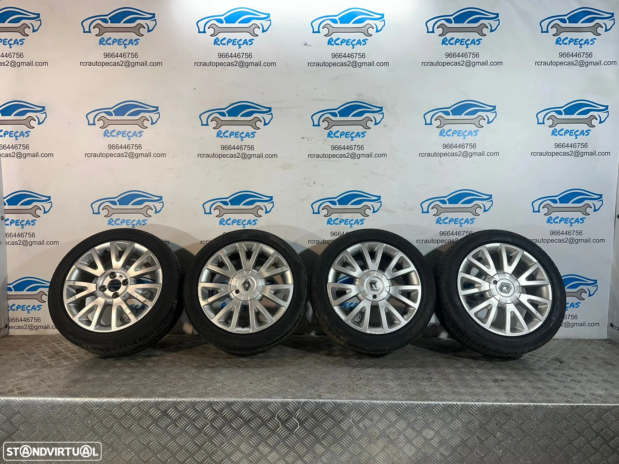 .Conjunto Jantes 16 Canasta Renault Clio 3 MK3 ET43 6.5J 4x100 8201075834 - 2