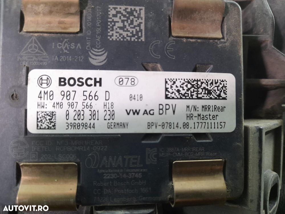 Modul unghi mort Blind Spot 4m0907566d Audi A4 B9 [2015 - 2020] - 2