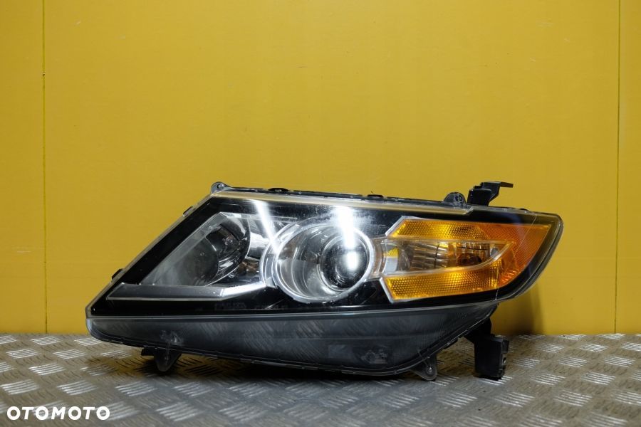HONDA ODYSSEY 2011- REFLEKTOR LAMPA ZWYKŁA SOCZEWKOWA LEWA CZARNA USA - 1