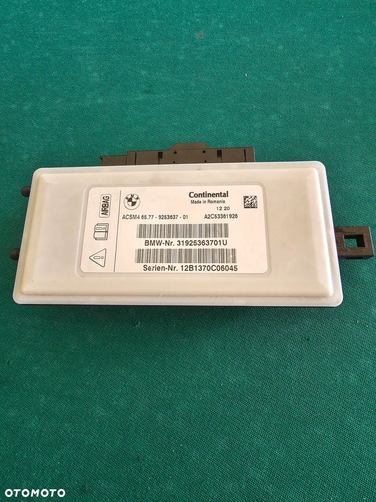 BMW F10 F07 F01 F25 MODUŁ AIRBAG ACSM4 - 1