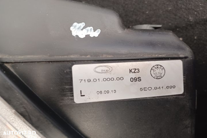 Proiector stanga 5E0941699 5E0941699 Skoda Octavia 3 [2013 - 2017] Co - 7