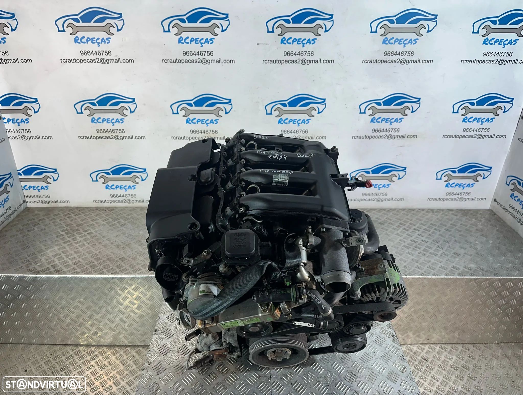 .Motor Completo BMW M47D20 M47 204D4 122cv 16v Diesel Serie 1 3 318d 118d Bosch - 1